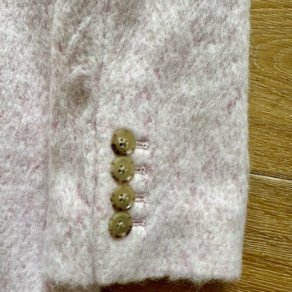J. Crew Italian Wool Light Pink Pea Coat - Picture 10 of 15